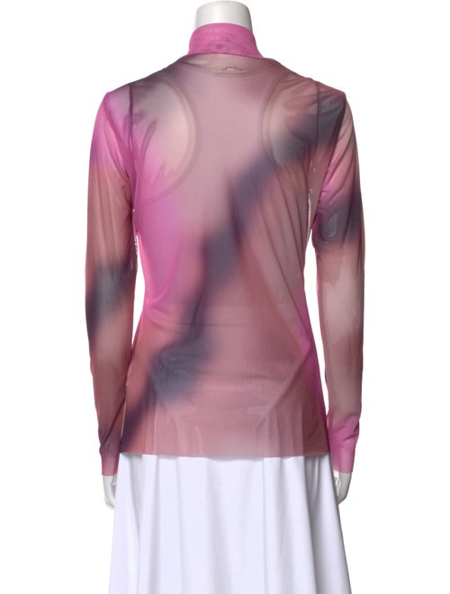 Baum und Pferdgarten Mock Neck Long Sleeve Top