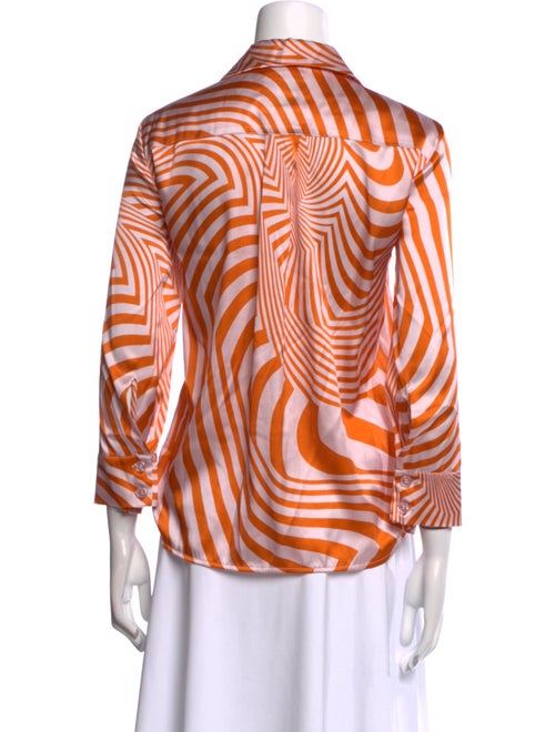 Baum und Pferdgarten Silk Striped Button-Up Top