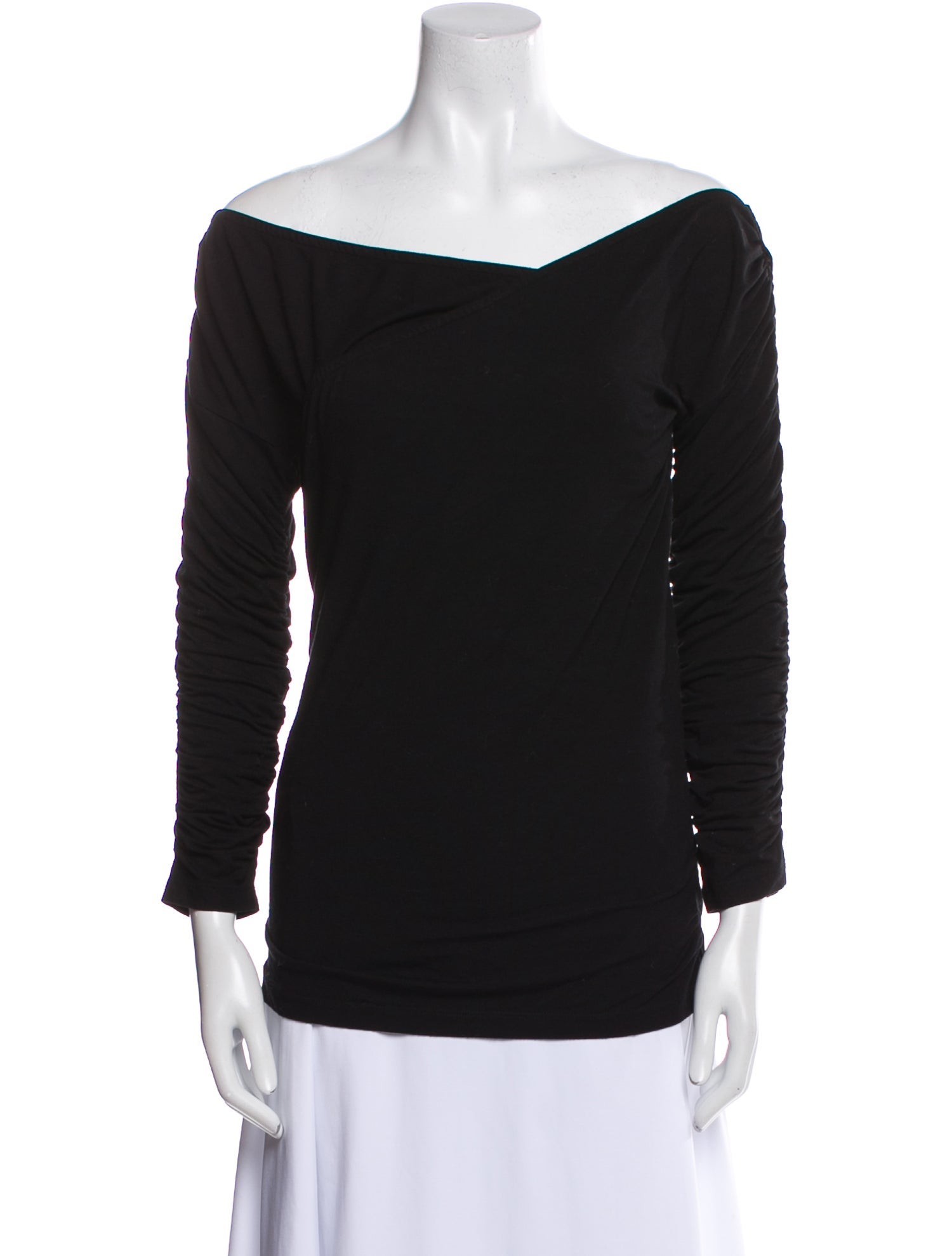 Baum und Pferdgarten Off-The-Shoulder Three-Quarter Sleeve Top