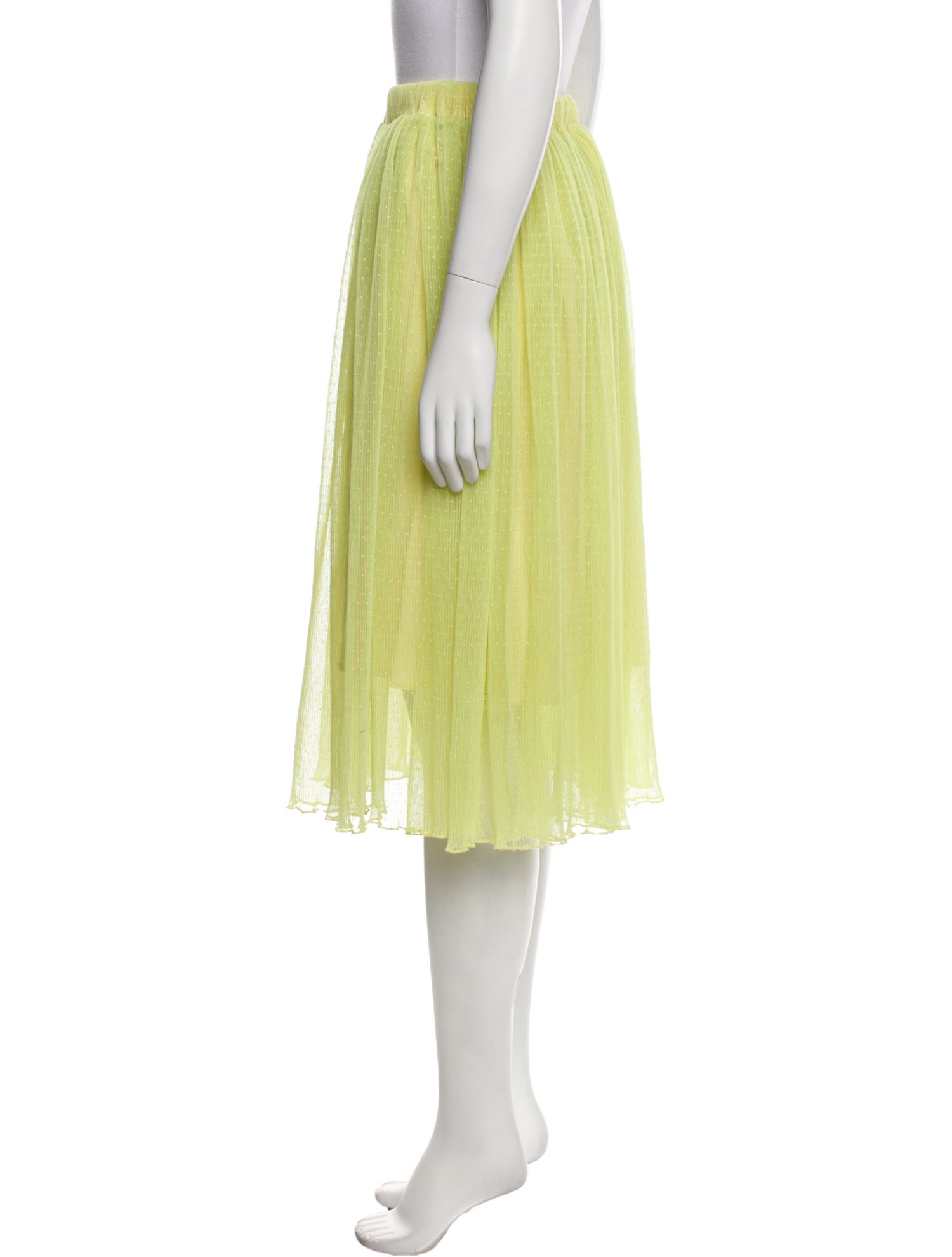 Baum und Pferdgarten Mesh Accents Knee-Length Skirt