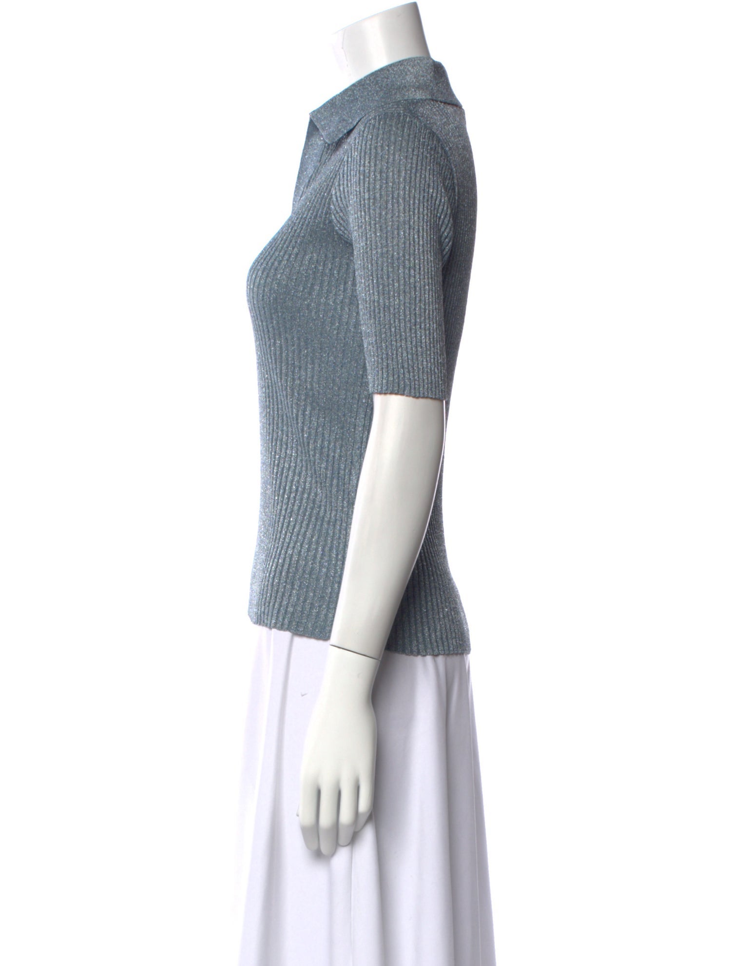 Baum und Pferdgarten V-Neck Short Sleeve Polo