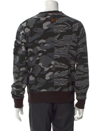 A Bathing Ape x Undefeated Graphic Print Crew Neck Sweatshirt