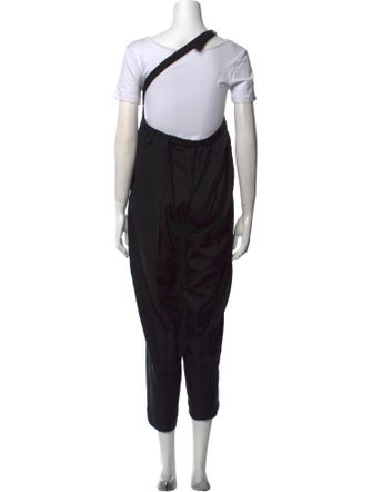 Barone Wool Square Neckline Jumpsuit