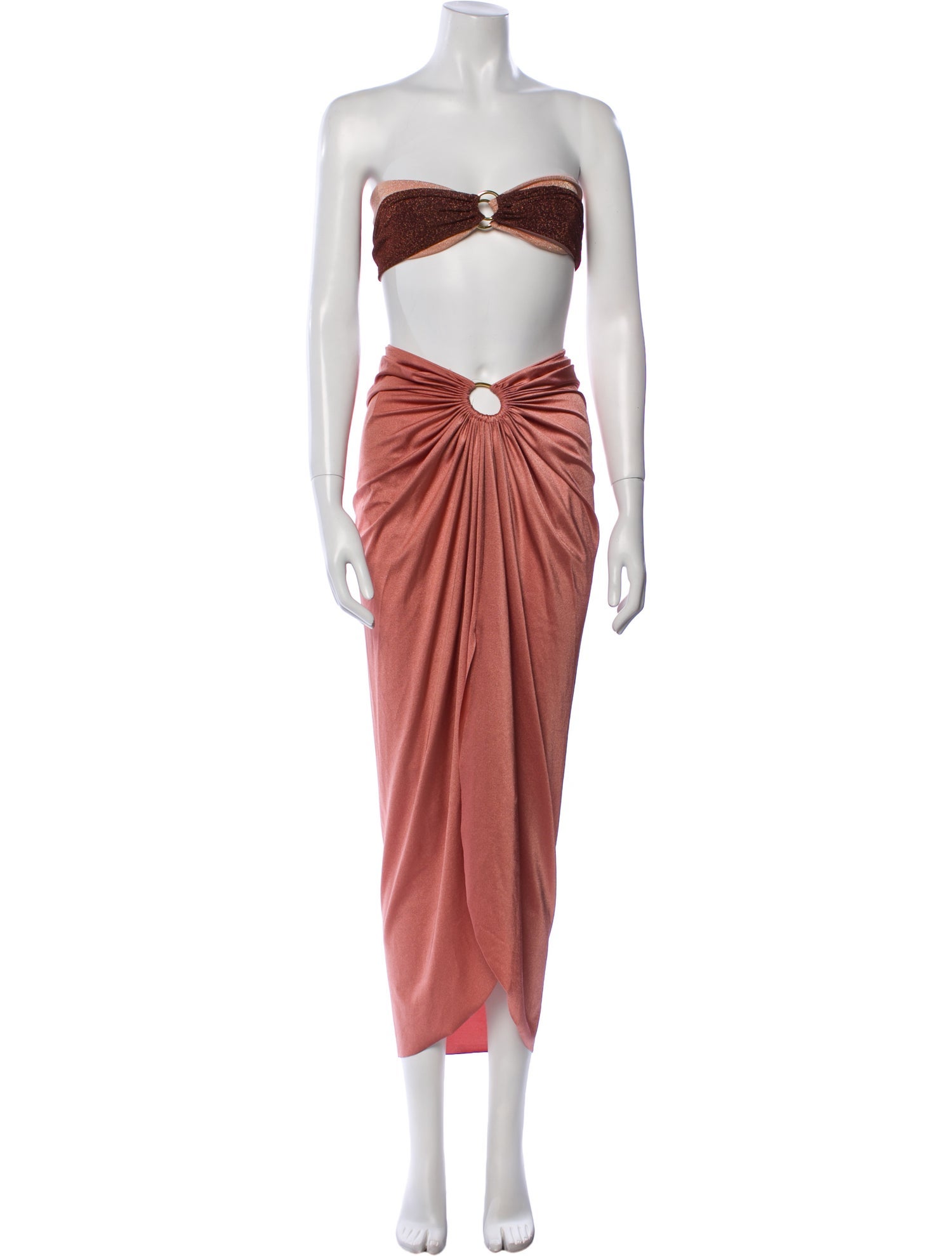 BAOBAB Nylon Keyhole Accent Skirt Suit