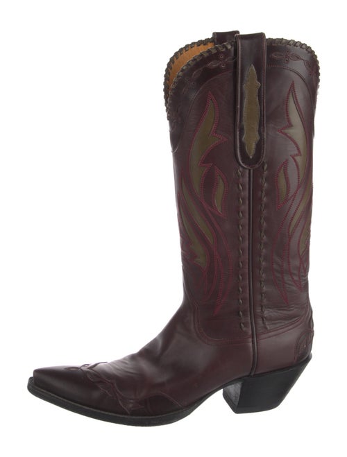 Stallion Boot & Belt Company Leather Graphic Print Western Boots