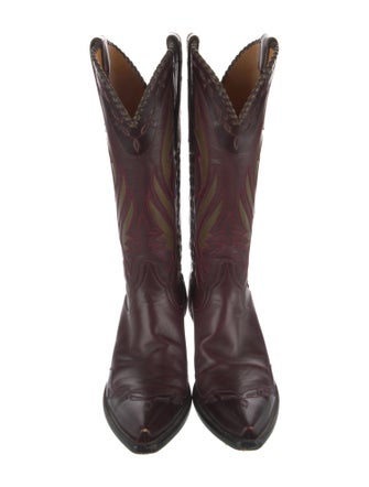 Stallion Boot & Belt Company Leather Graphic Print Western Boots