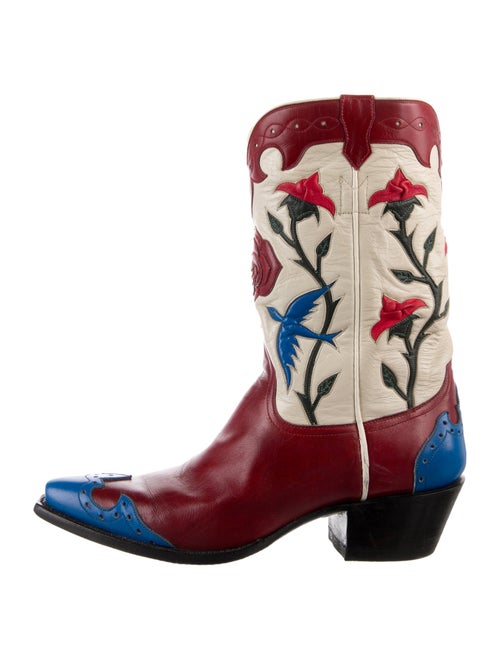 Stallion Boot & Belt Company Leather Printed Western Boots