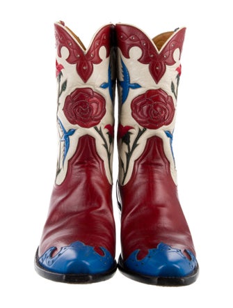 Stallion Boot & Belt Company Leather Printed Western Boots