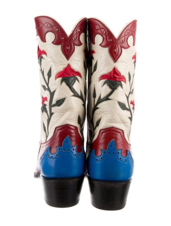Stallion Boot & Belt Company Leather Printed Western Boots