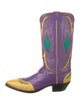 Stallion Boot & Belt Company Leather Printed Western Boots