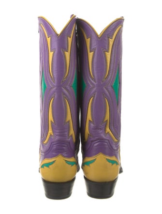 Stallion Boot & Belt Company Leather Printed Western Boots