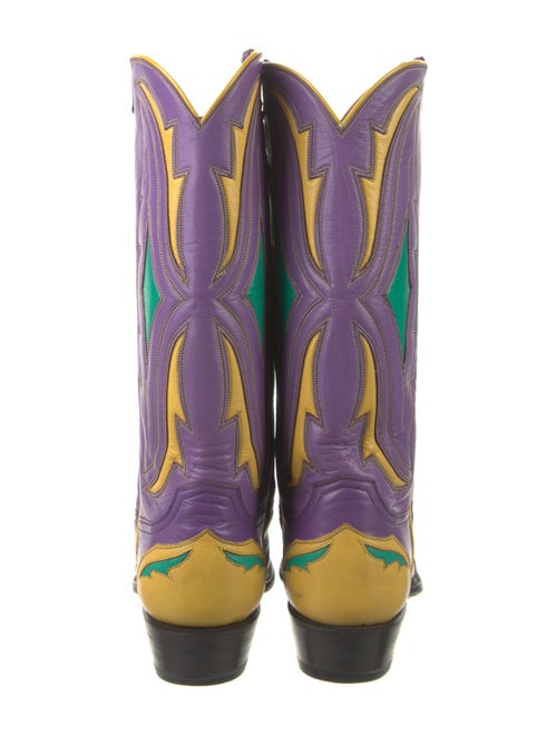 Stallion Boot & Belt Company Leather Printed Western Boots