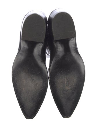 Stallion Boot & Belt Company Leather Embroidered Accent Western Boots