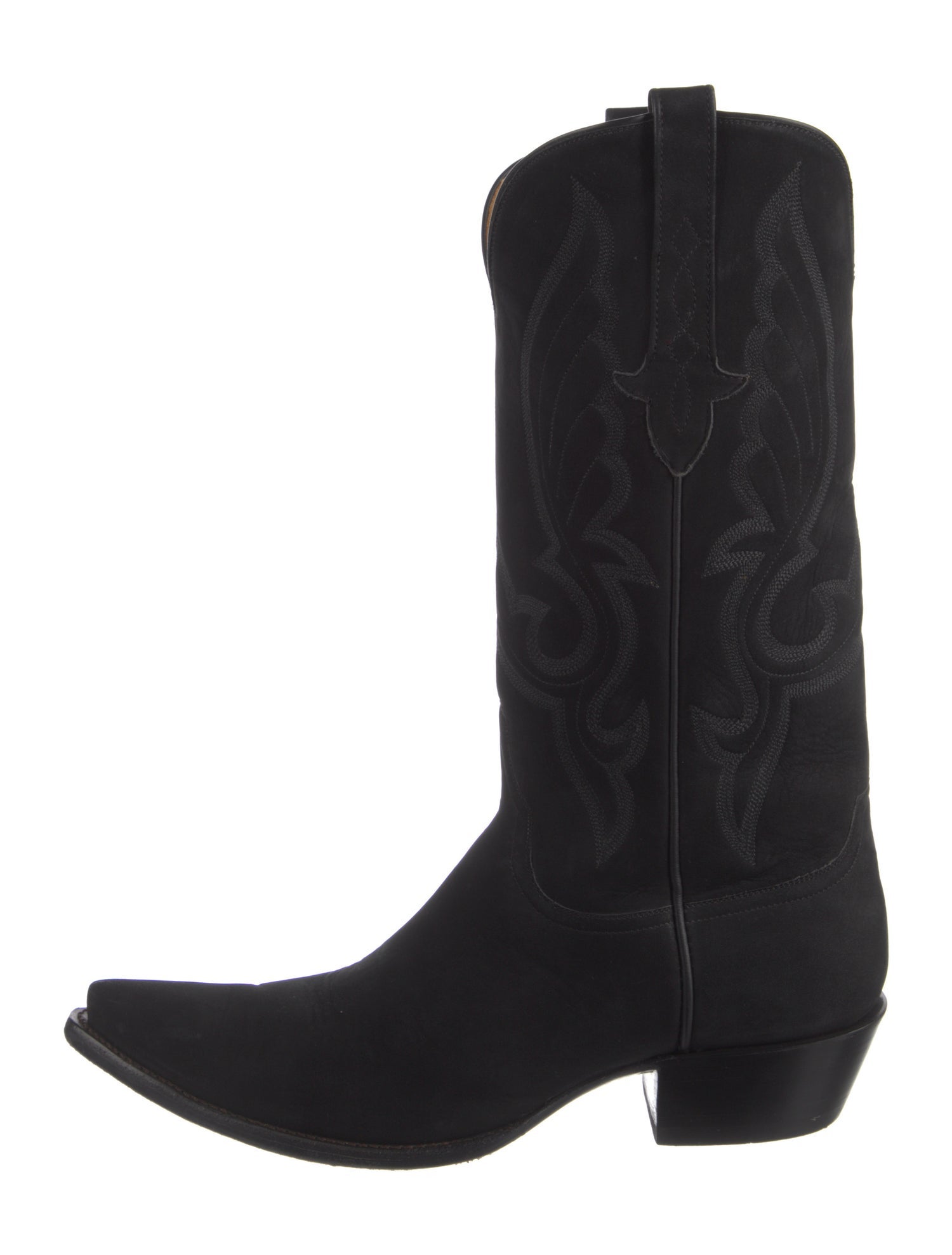 Stallion Boot & Belt Company Nubuck Patterned Western Boots