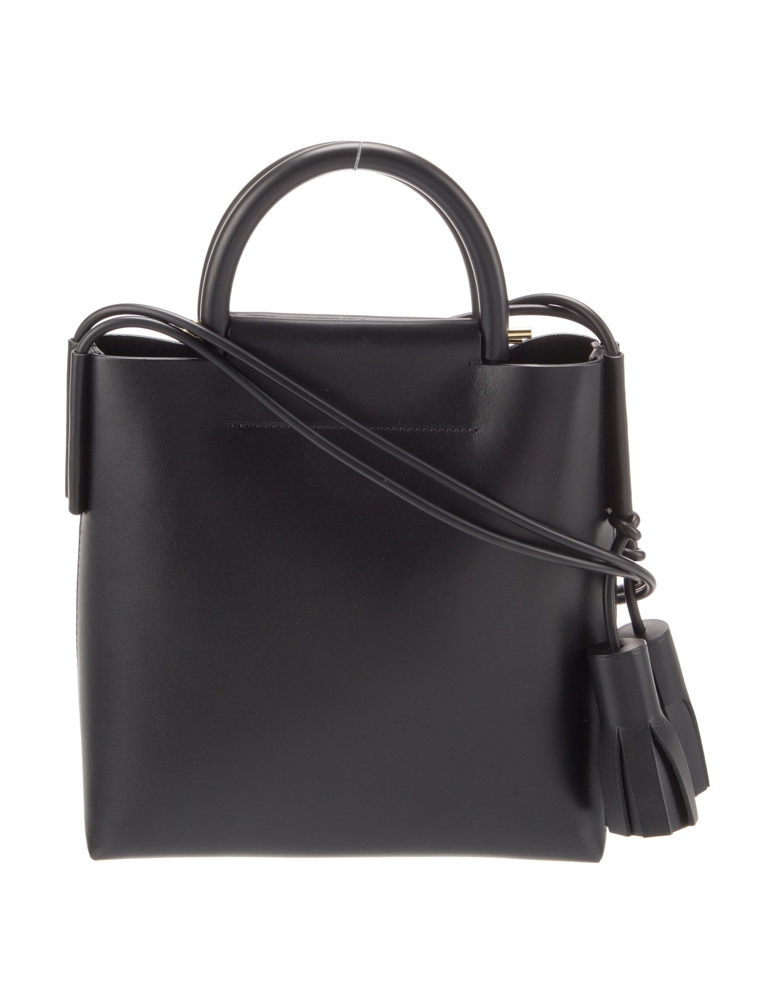 Building Block Leather Shoulder Bag