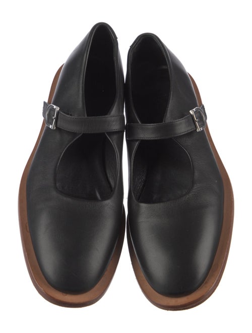 Building Block Leather Mary Jane Flats