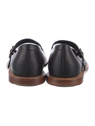 Building Block Leather Mary Jane Flats
