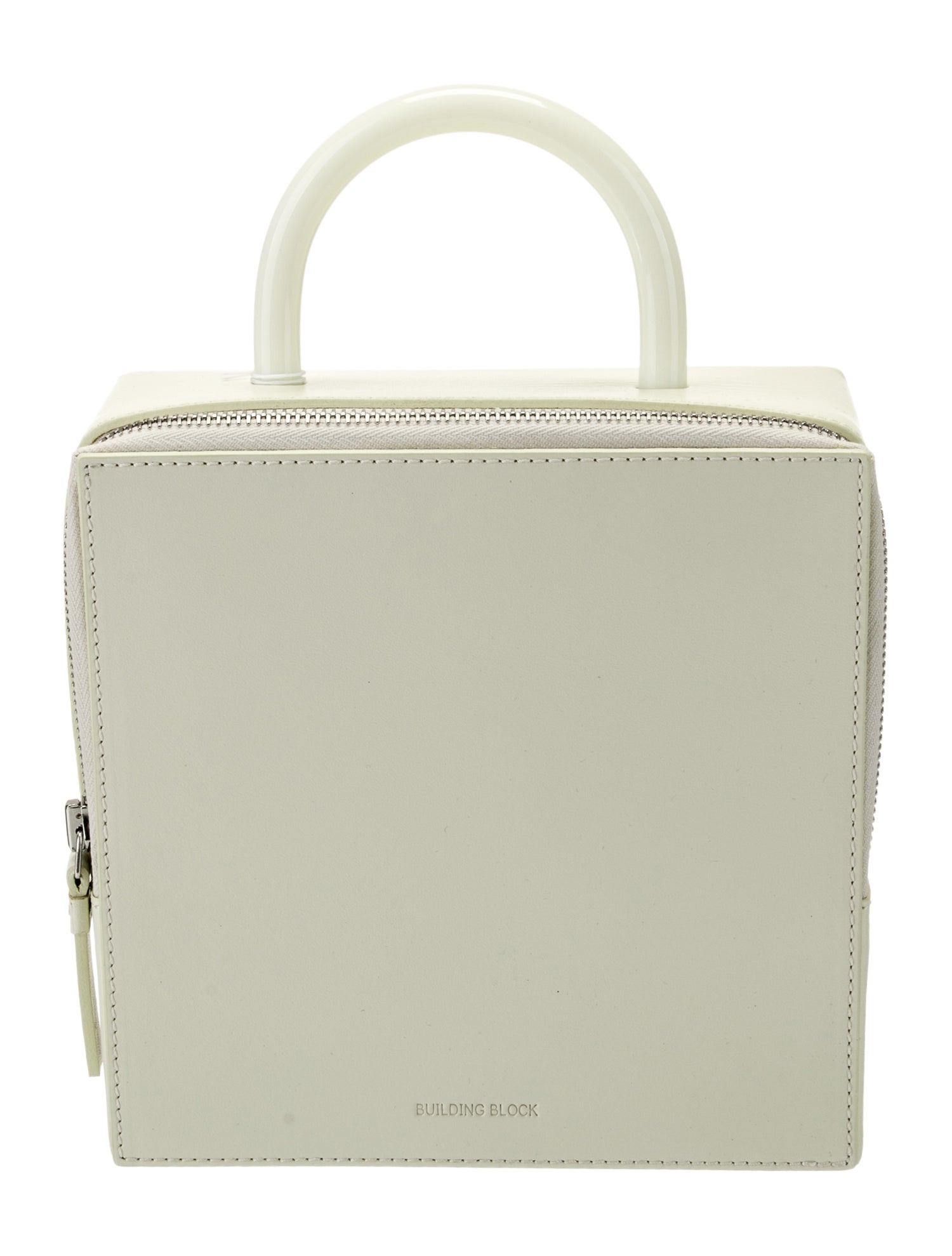 Building Block Leather Top Handle Bag w/ Tags