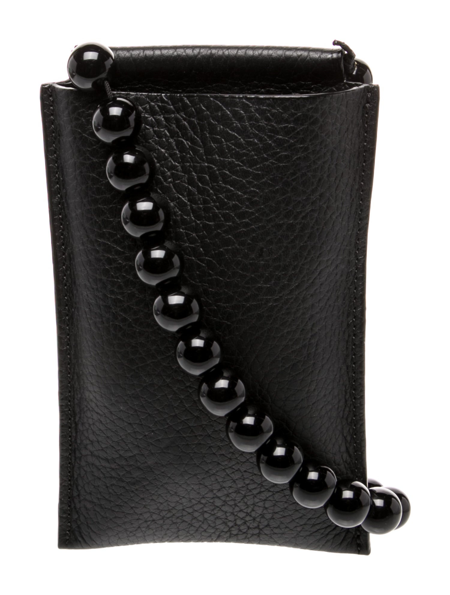 Building Block Leather Bucket Bag