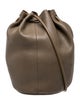 Building Block Leather Bucket Bag
