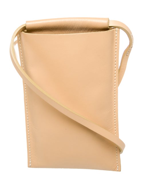 Building Block Leather Bucket Bag