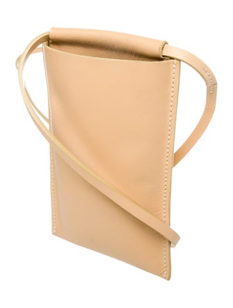 Building Block Leather Bucket Bag