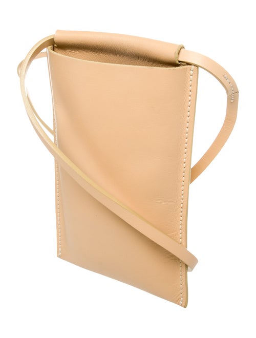 Building Block Leather Bucket Bag