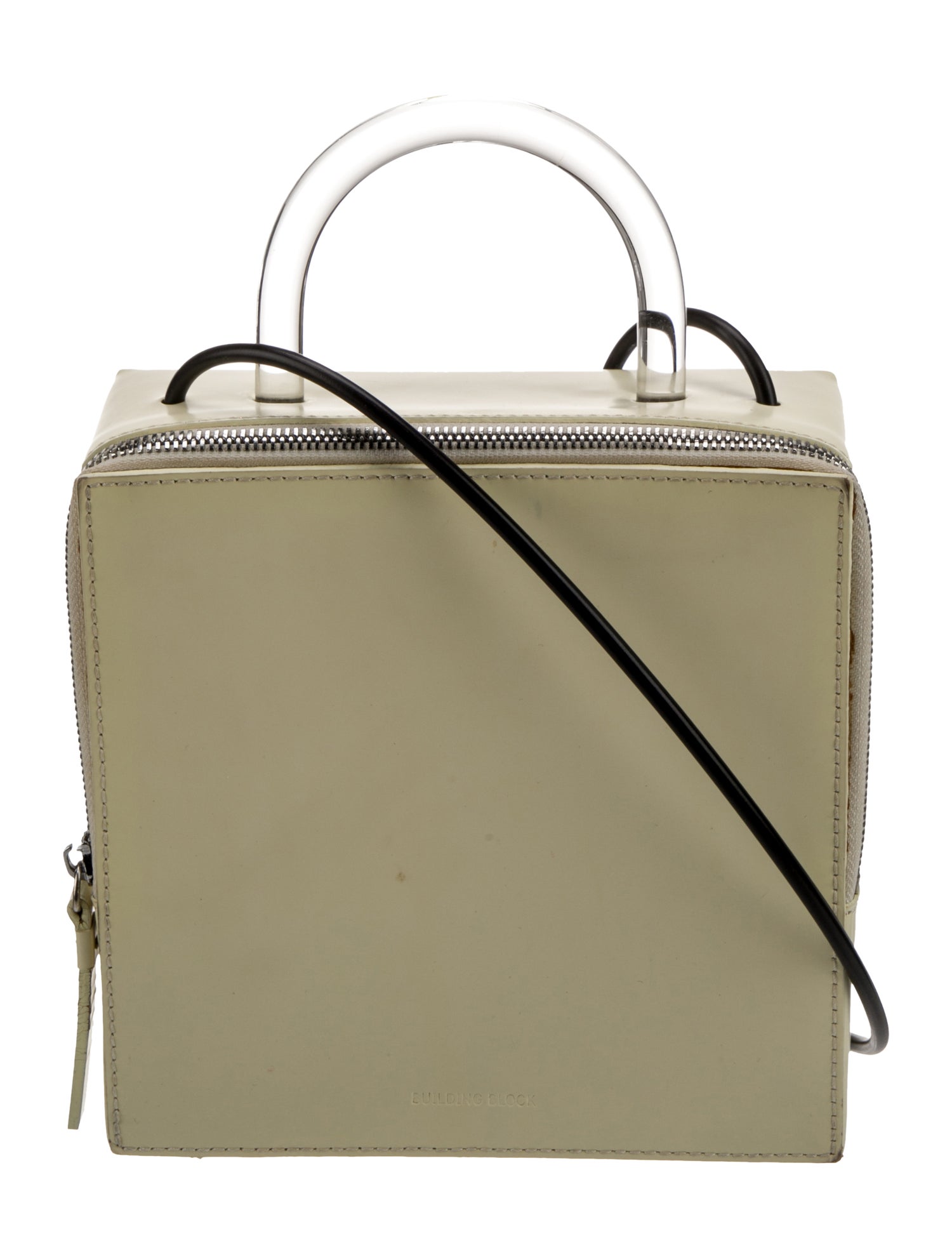 Building Block Leather Shoulder Bag