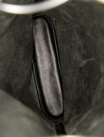 Building Block Leather Bucket Bag