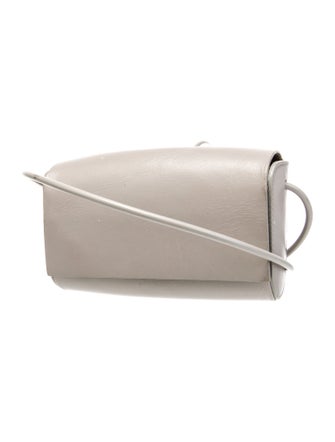 Building Block Leather Evening Bag