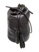 Building Block Leather Bucket Bag