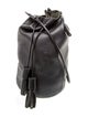 Building Block Leather Bucket Bag