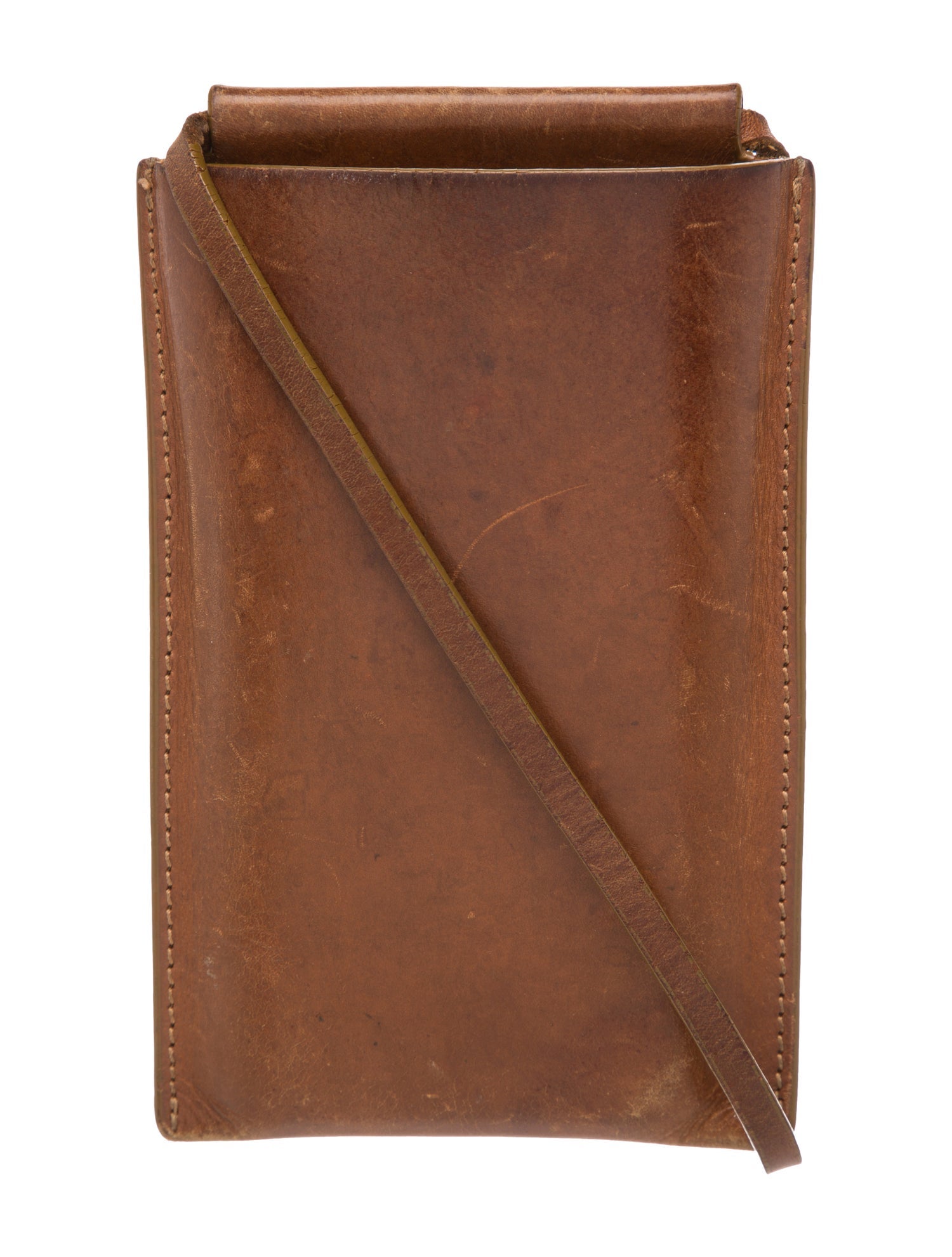 Building Block Leather Suitcase