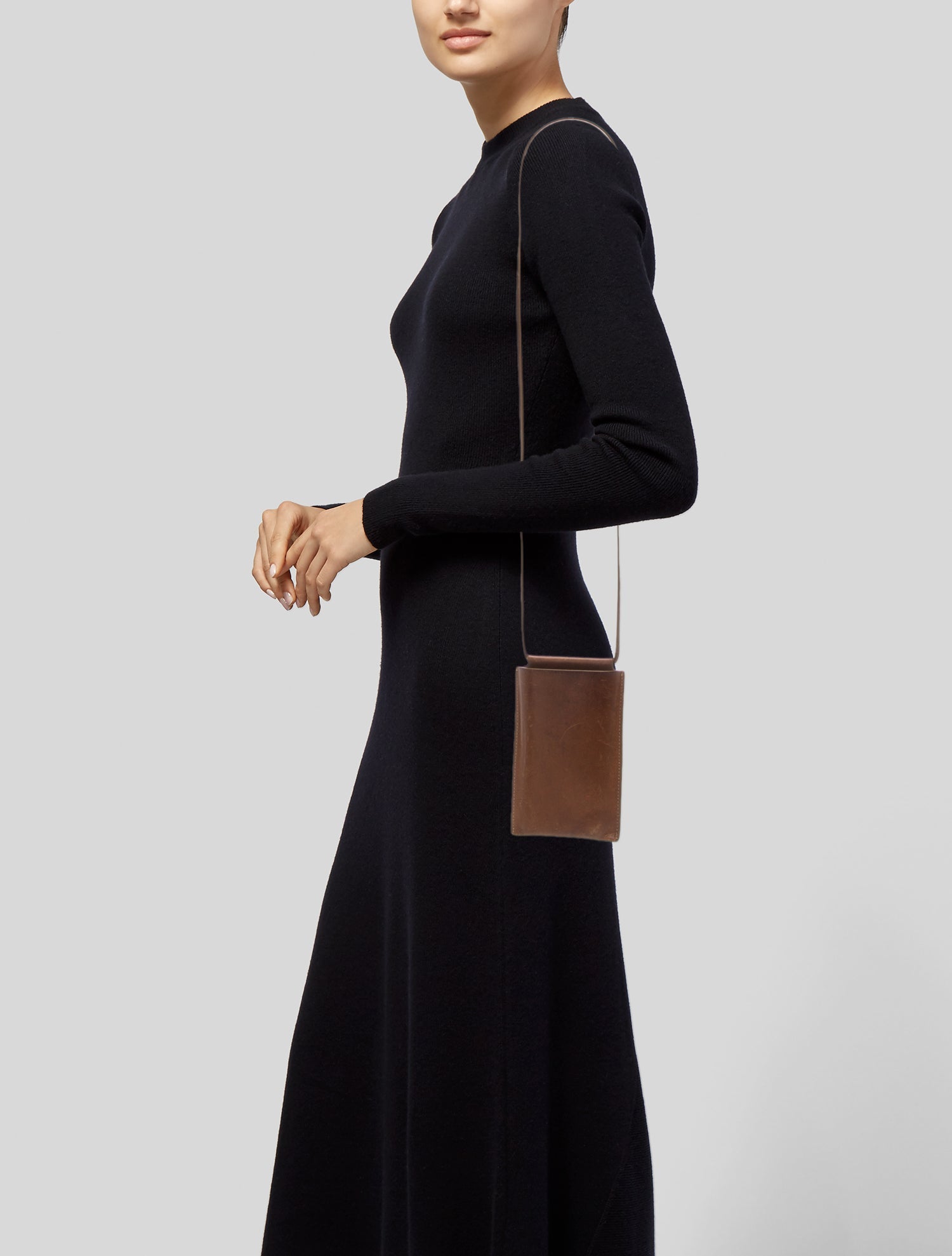 Building Block Leather Suitcase