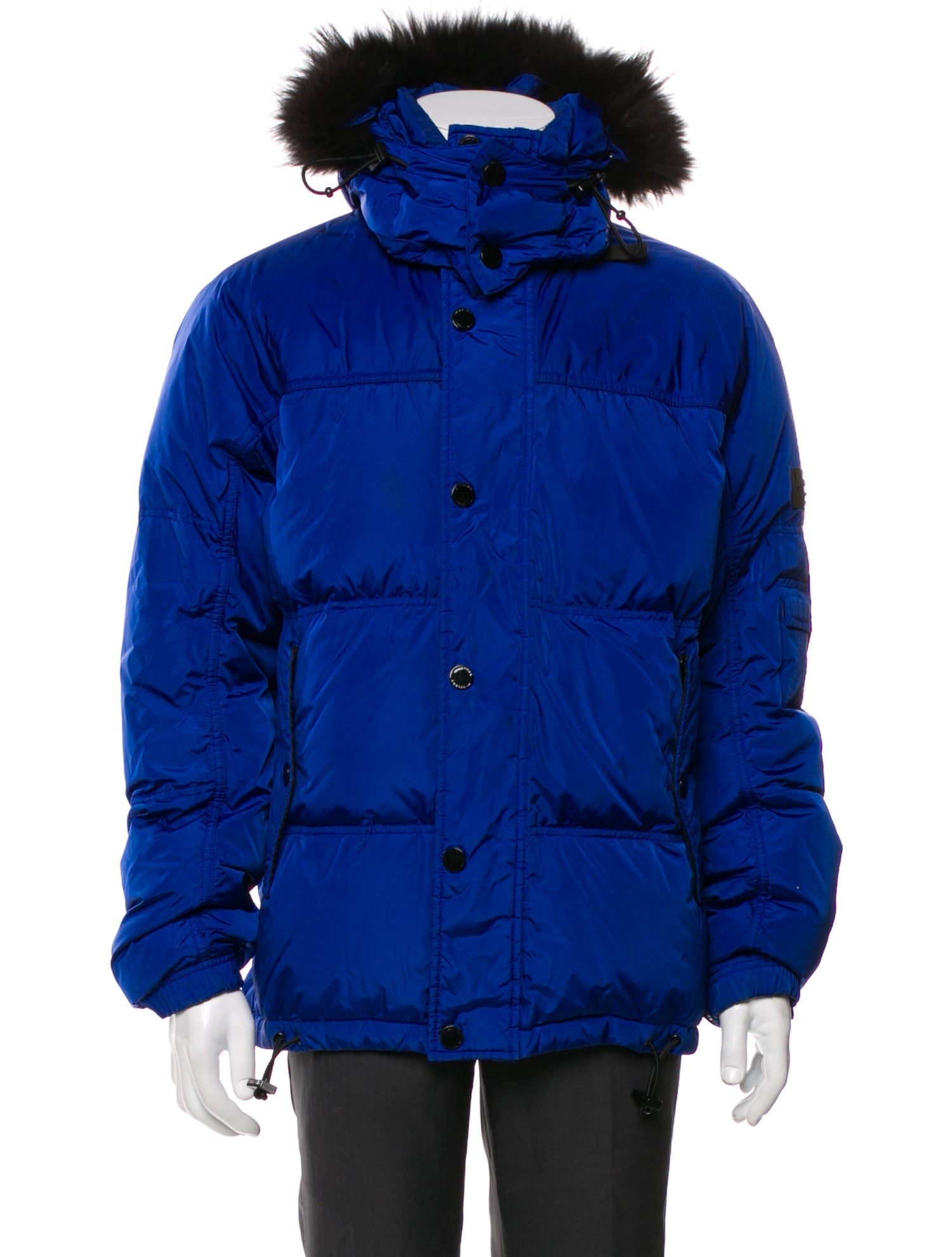 Burberry Sport Colorblock Pattern Puffer Coat