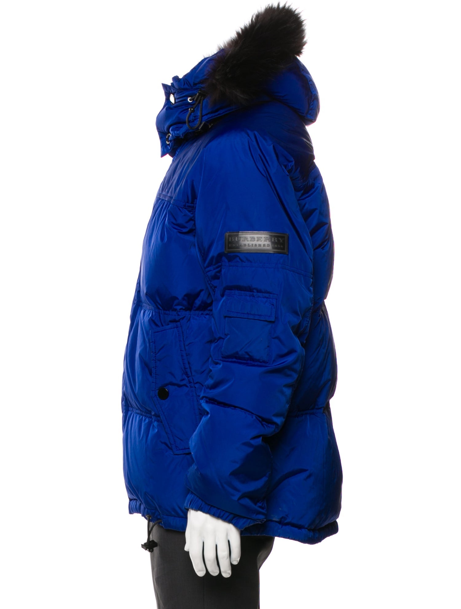 Burberry Sport Colorblock Pattern Puffer Coat