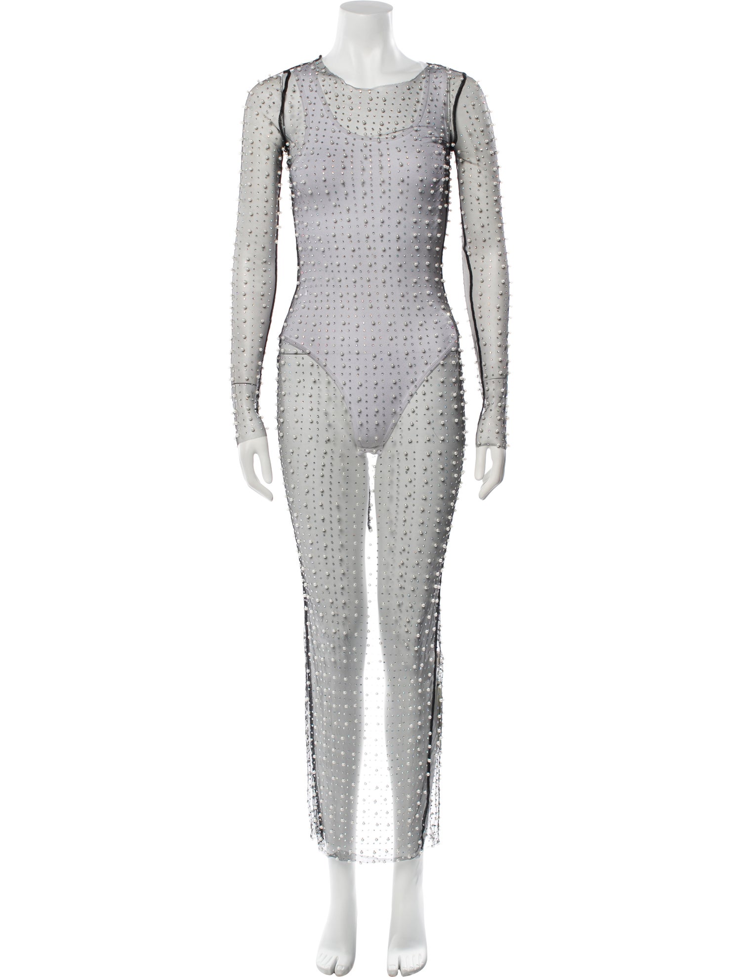 Beach Bunny Swimwear Printed Crystal Embellishments Cover-Up