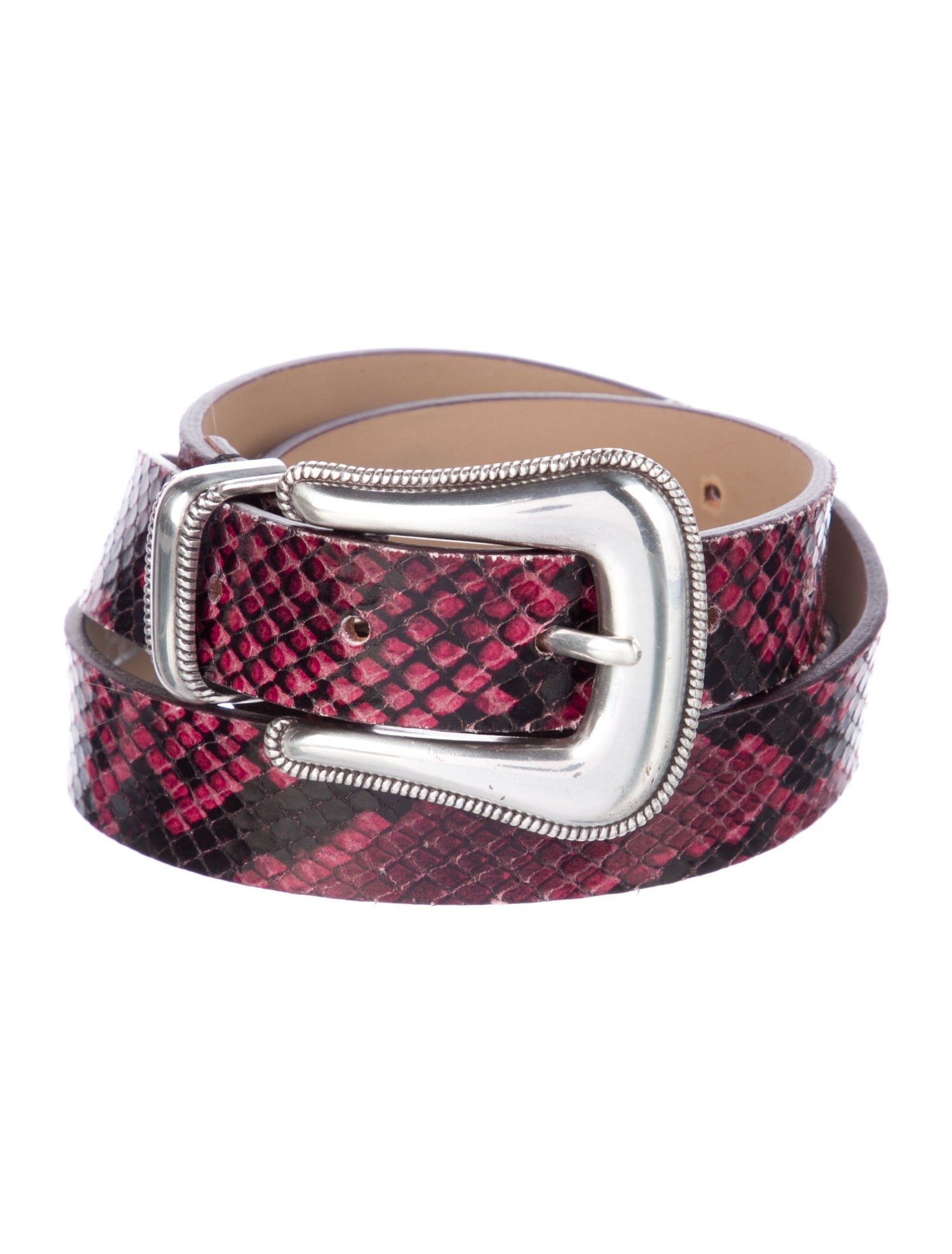 B-Low The Belt Skinny Embossed Leather Belt