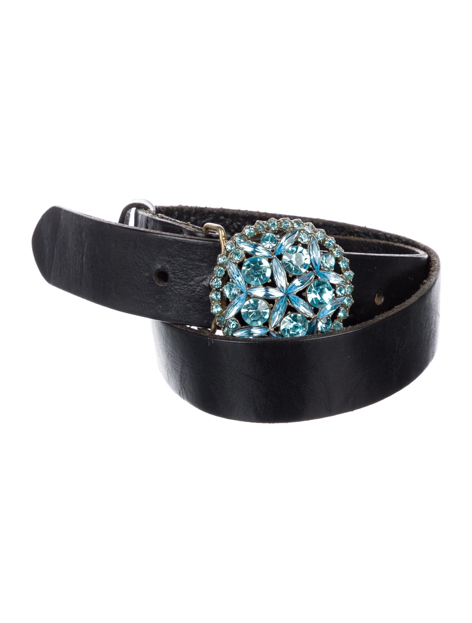 B-Low The Belt Leather Crystal Embellishments Belt