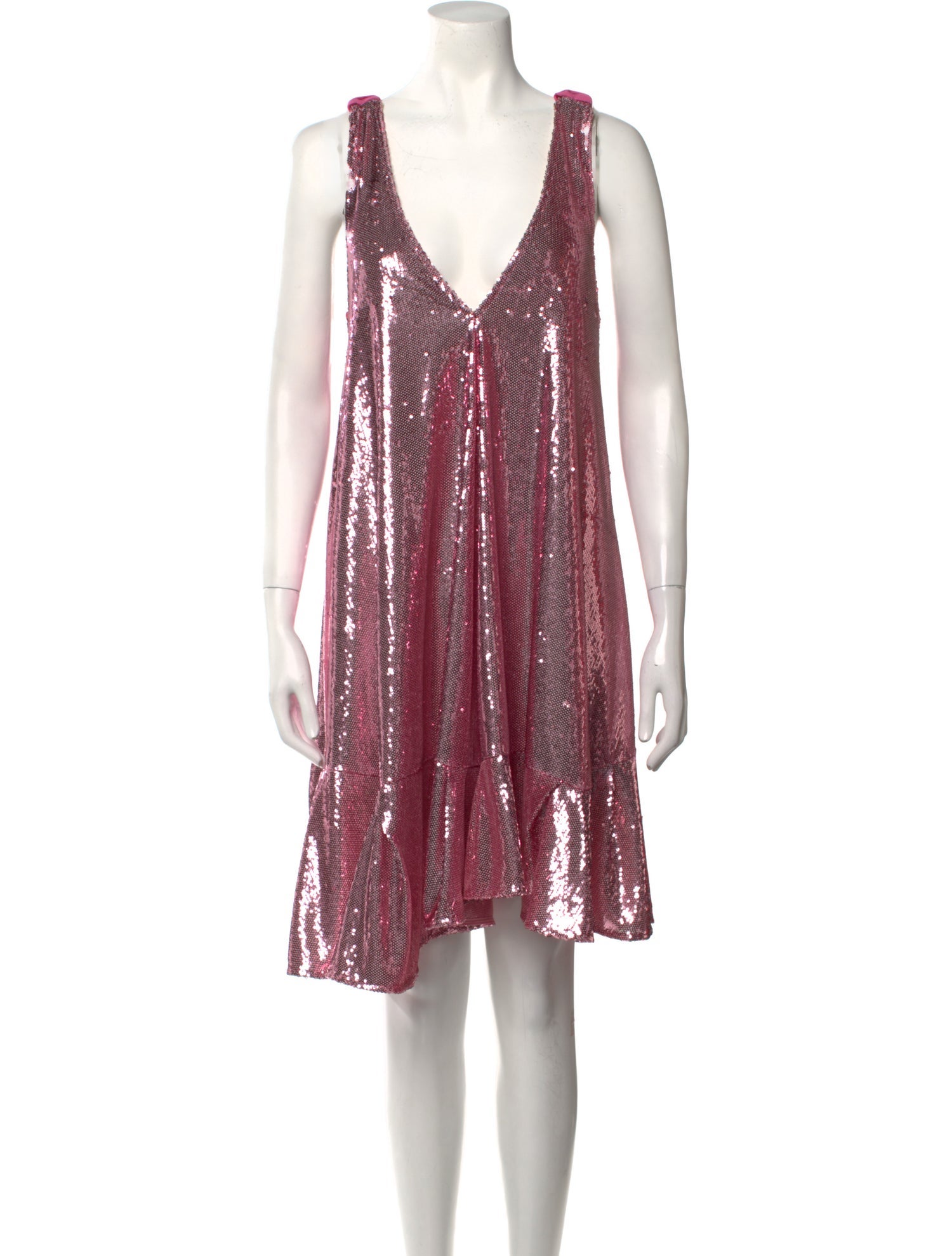 Babylon Plunge Neckline Mini Dress