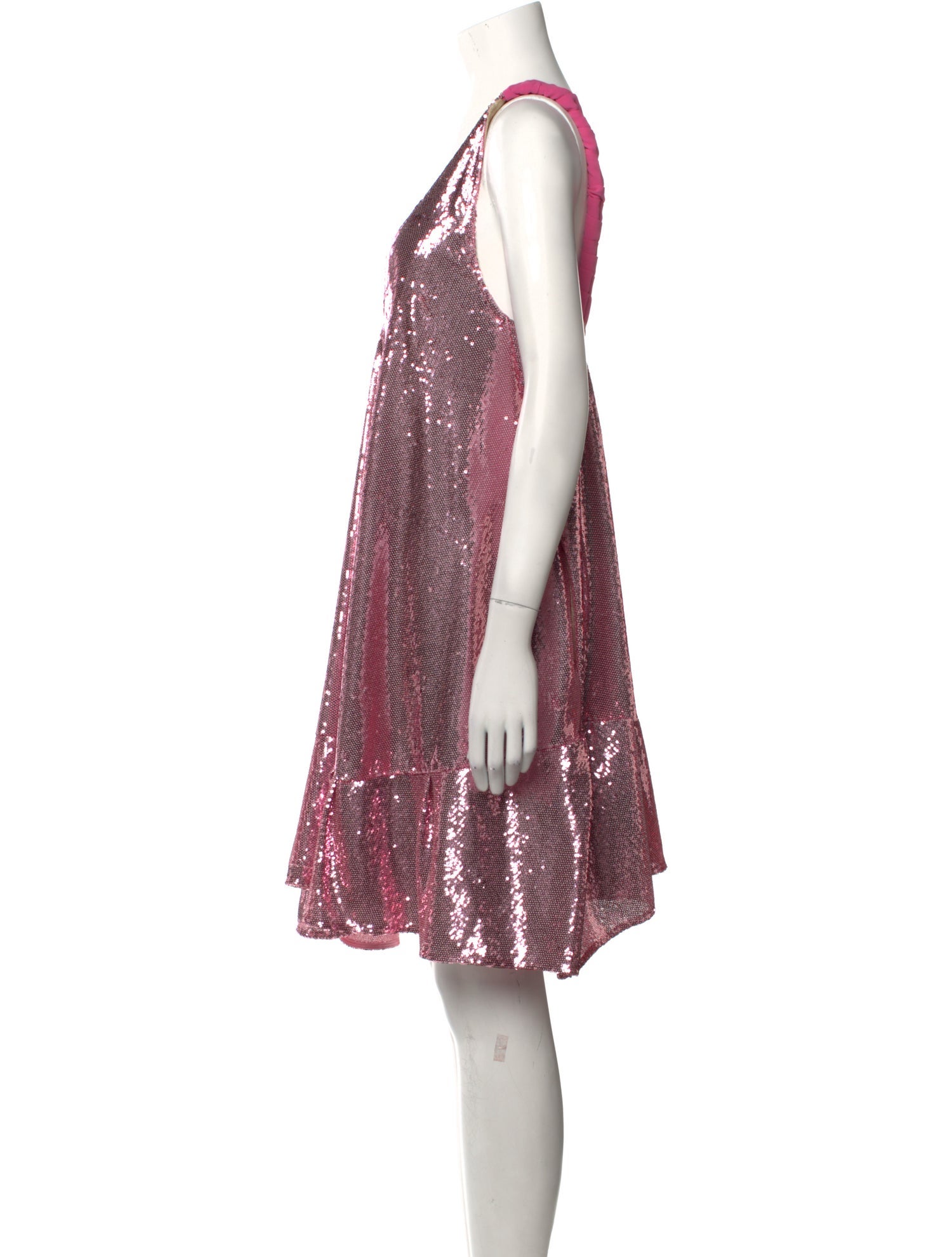 Babylon Plunge Neckline Mini Dress