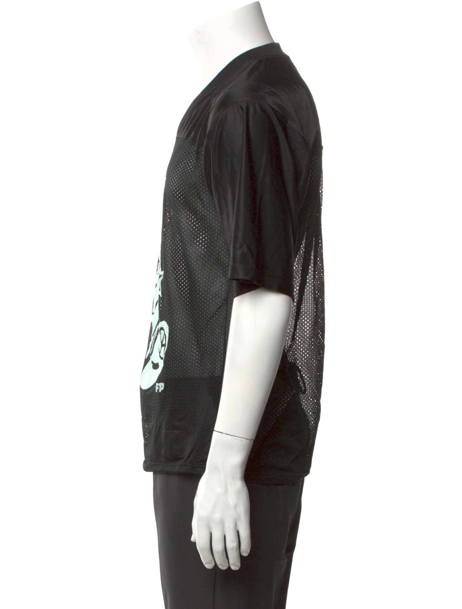 FTP Graphic Print V-Neck T-Shirt