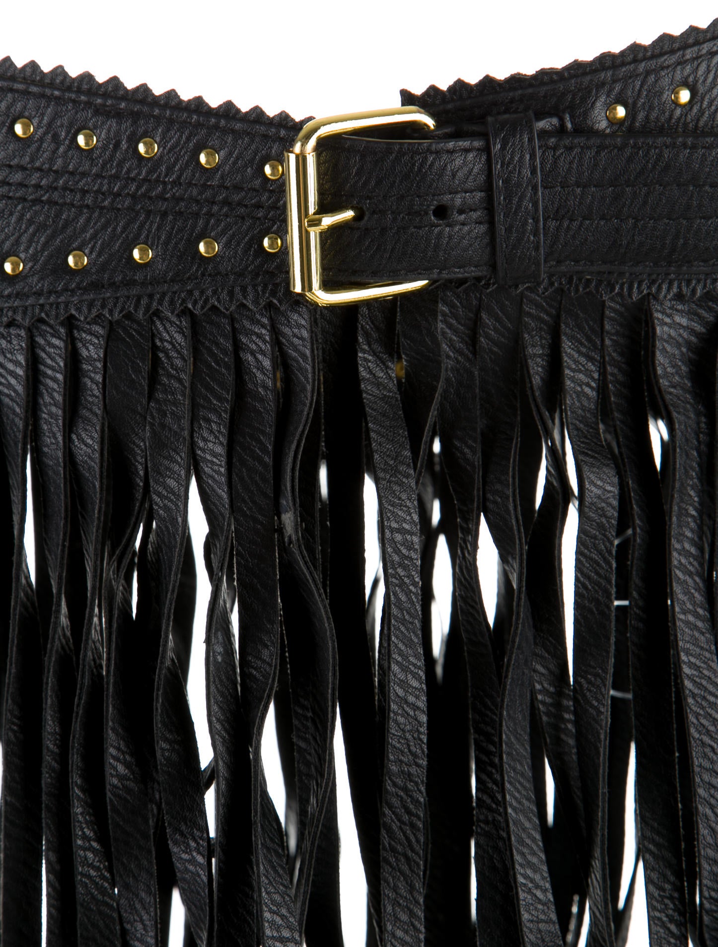 BCBGMAXAZRIA leather fringe belt BCBGMaxAzria TanFaux Leather Corset Belt main image 2