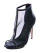 BCBG Max Azria Mesh Open-Toe Booties