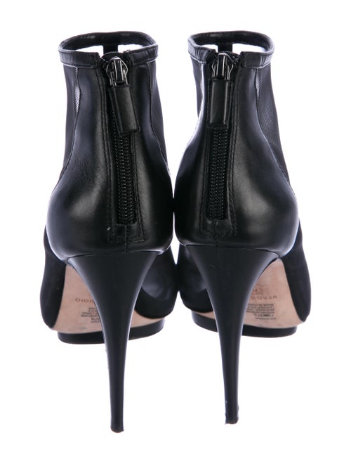BCBG Max Azria Mesh Open-Toe Booties