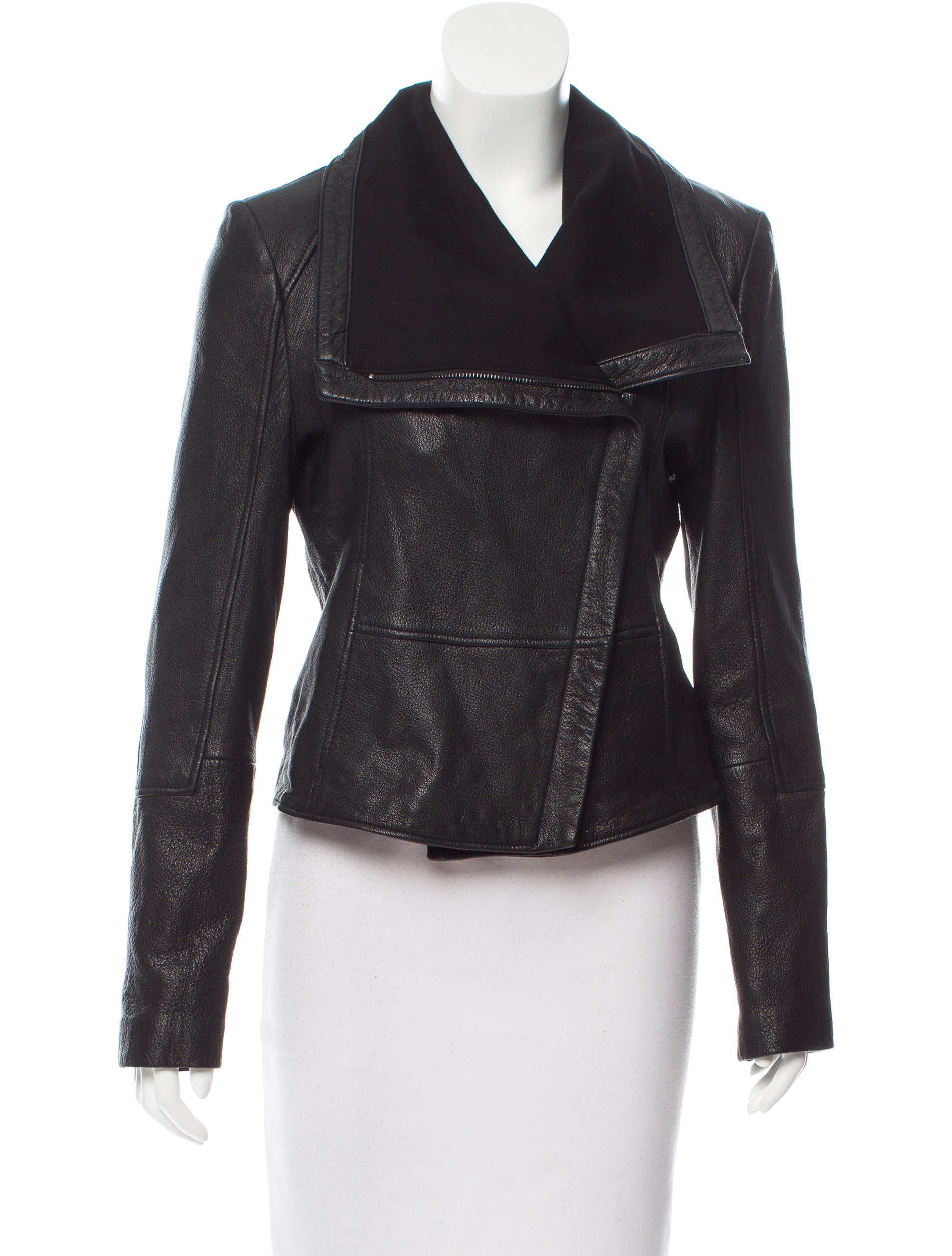 Bcbg Max Azria Asymmetrical Leather Jacket Clothing Wbc21016 Asymmetrical Leather Jacket