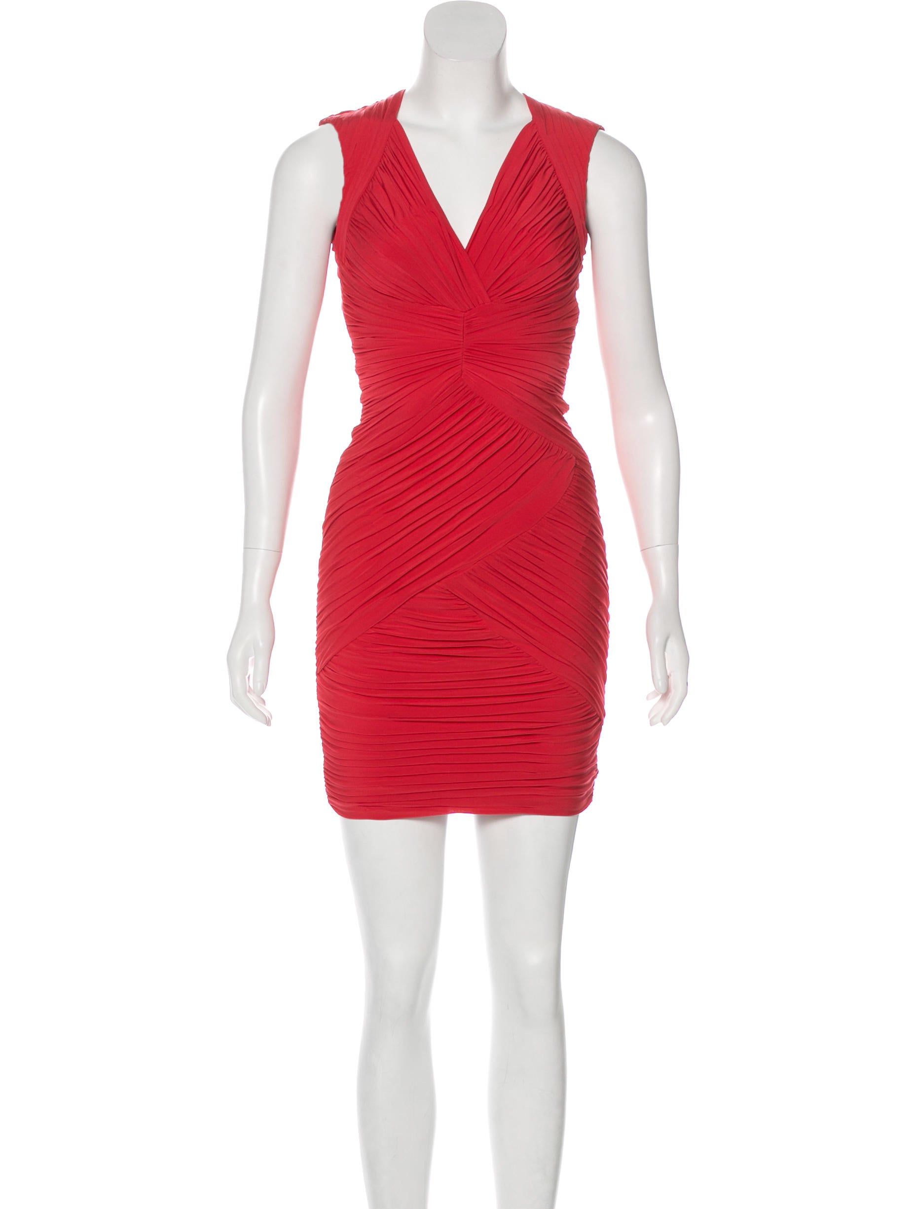 white christmas dresses Hardware Ruched Midi Dress – BCBGMAXAZRIA main image 0