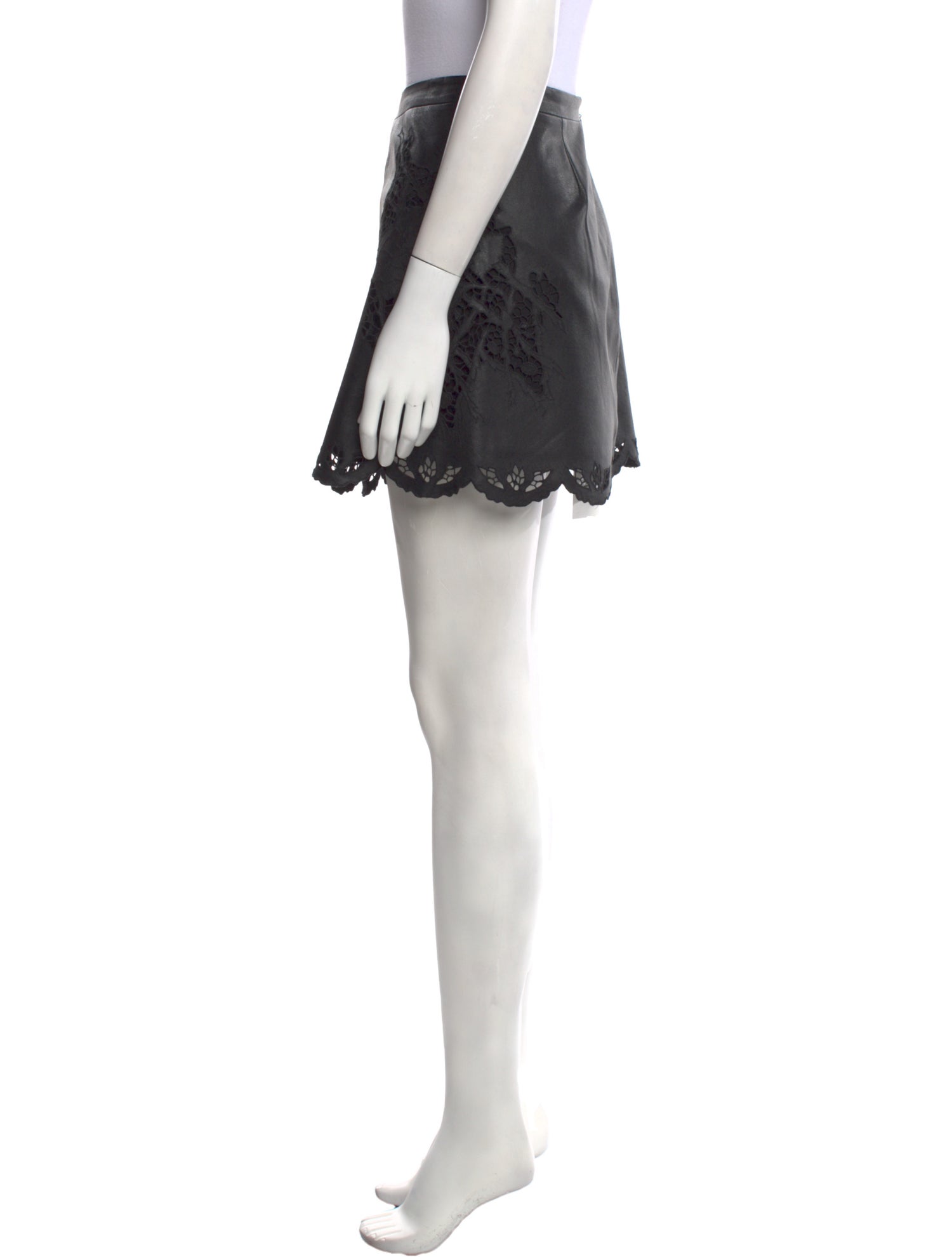 BCBG Max Azria Embroidered Accent Mini Skirt