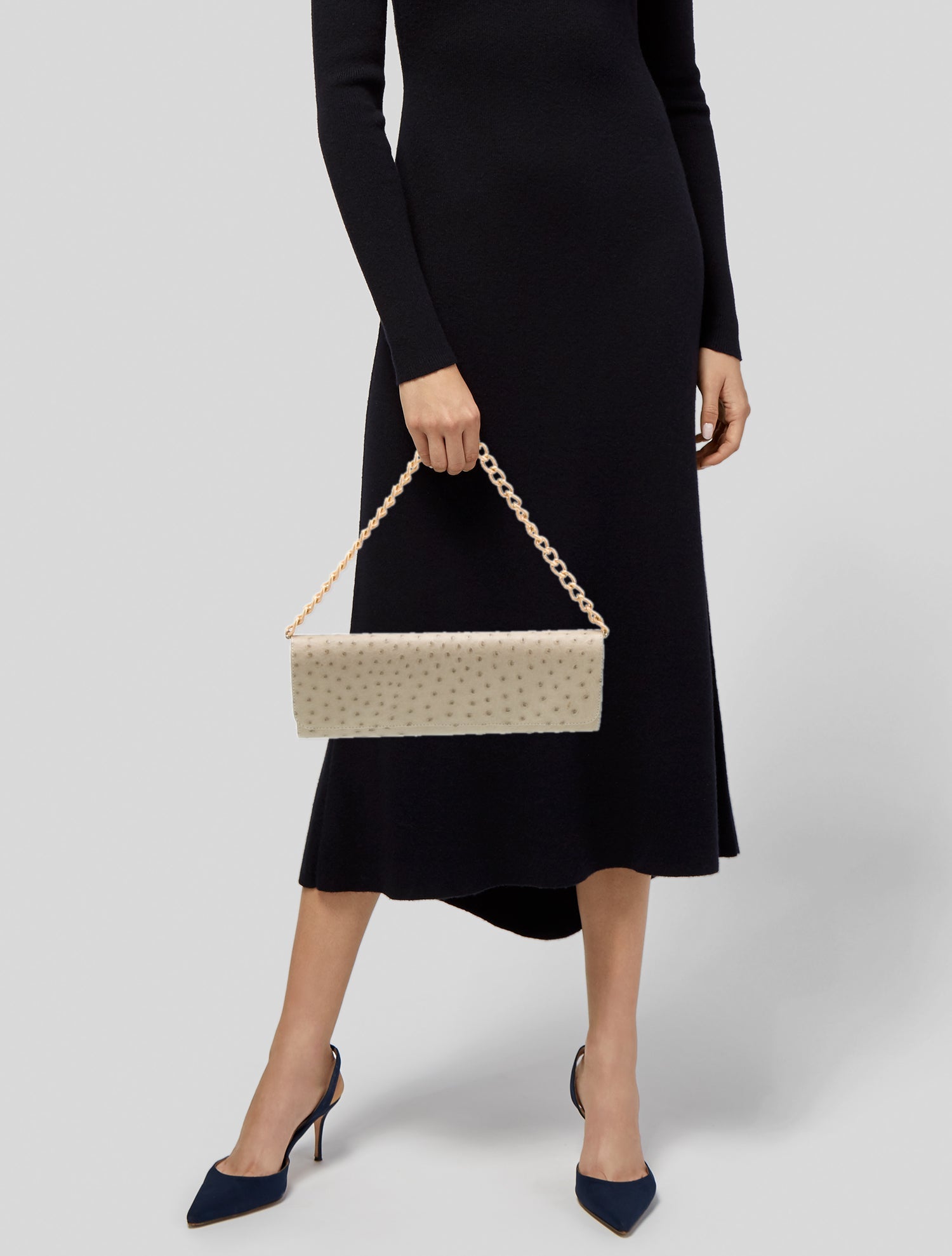 Barfield Collection Ostrich Clutch