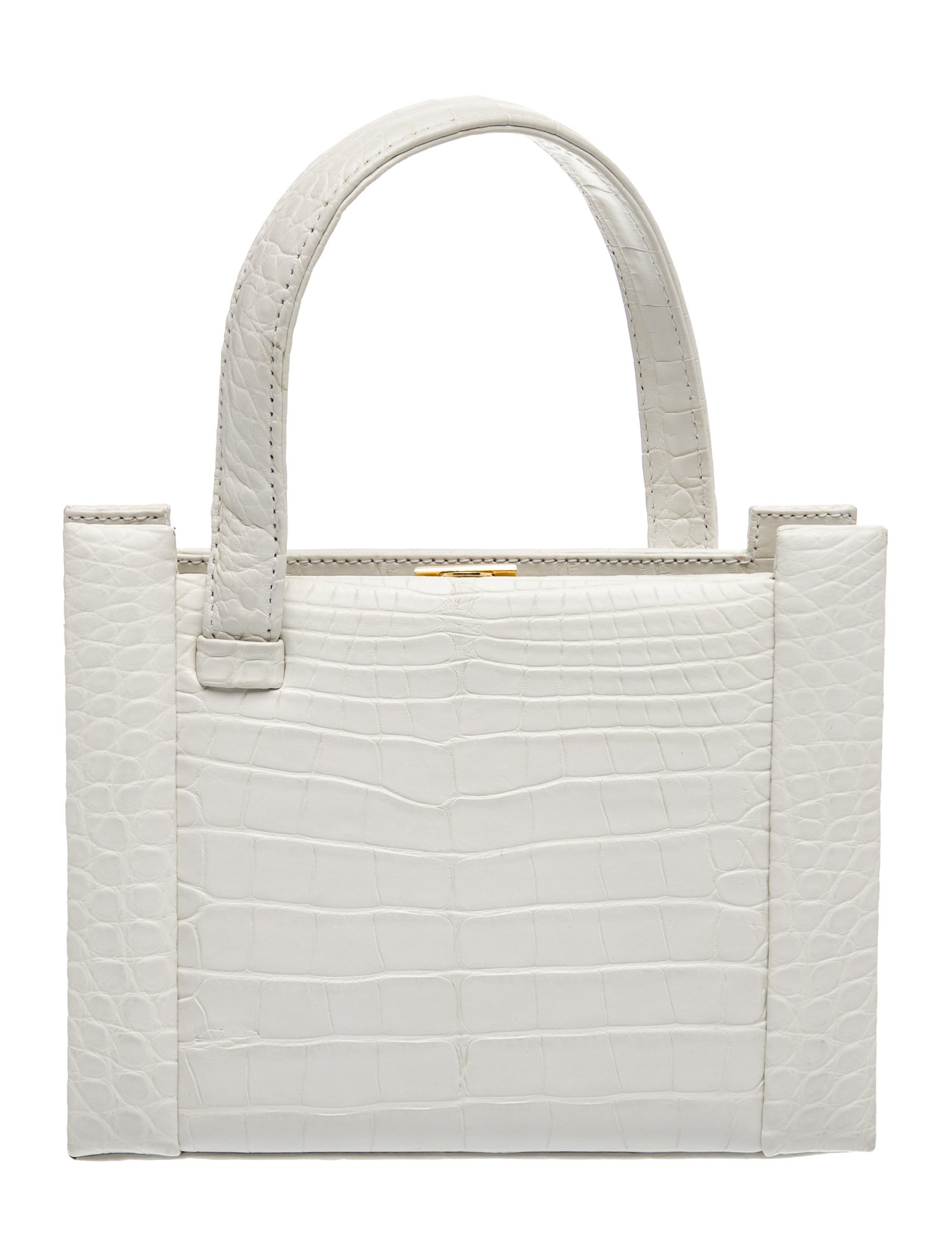 Barfield Collection Crocodile Top Handle Bag